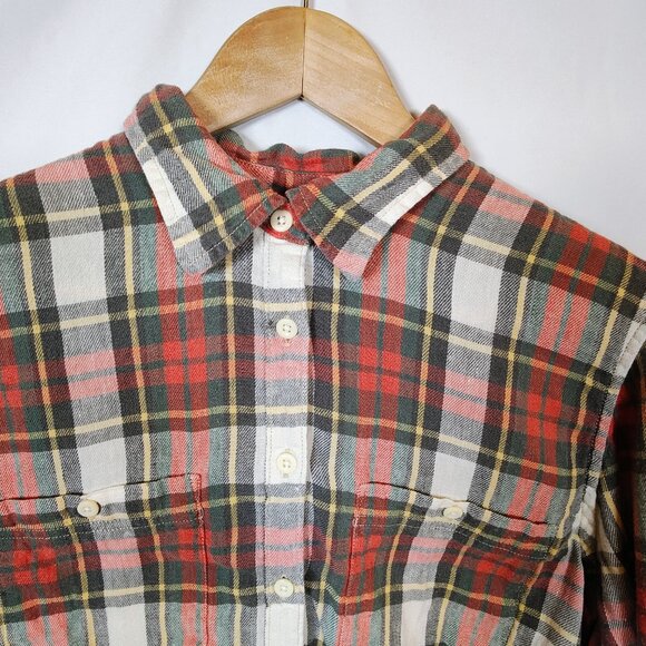 Denim & Supply Ralph Lauren Women's XL Utility Plaid Long Sleeve Shirt - Picture 2 of 13
